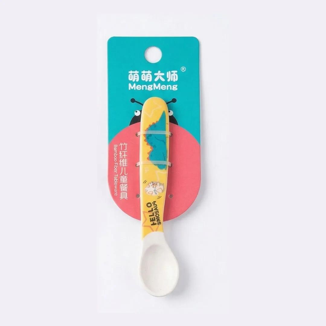 Cuillère en Bambou pour Enfants Colorée
