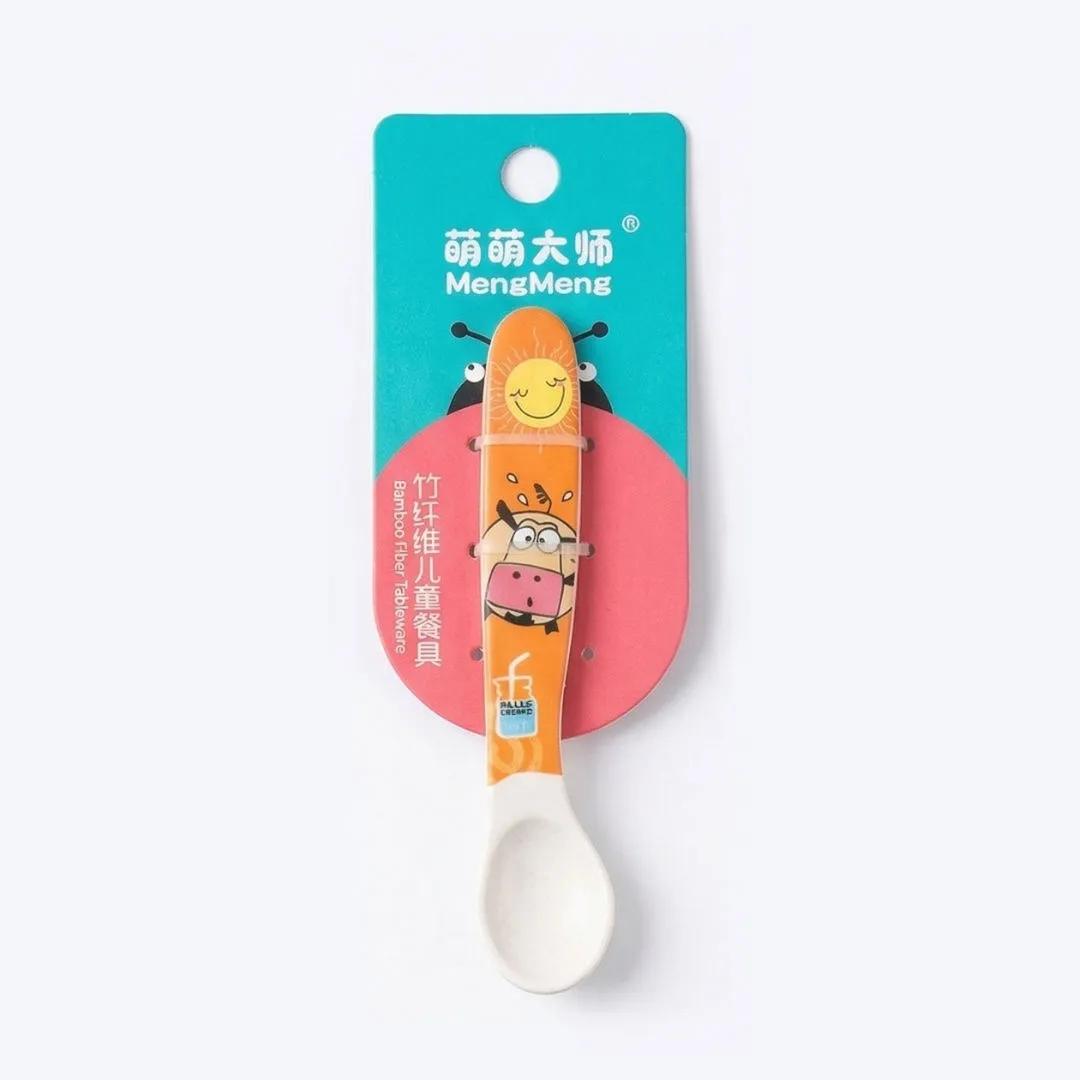 Cuillère en Bambou Animée pour Enfants