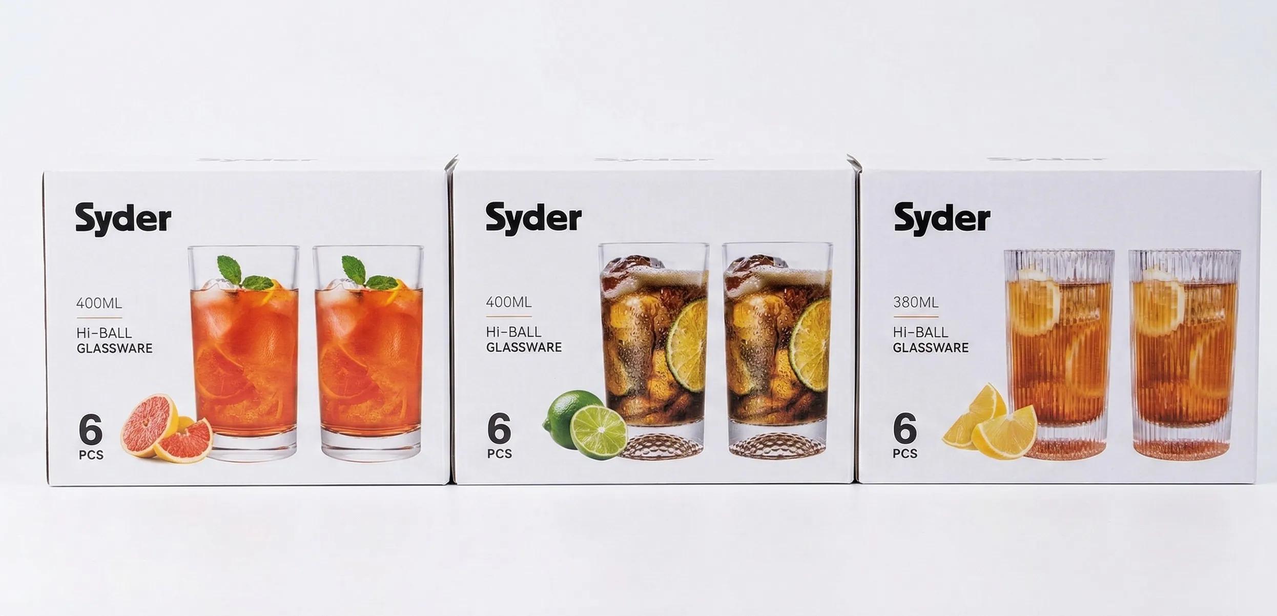 Verres Hi-Ball en Verre - Set de 6 Pièces