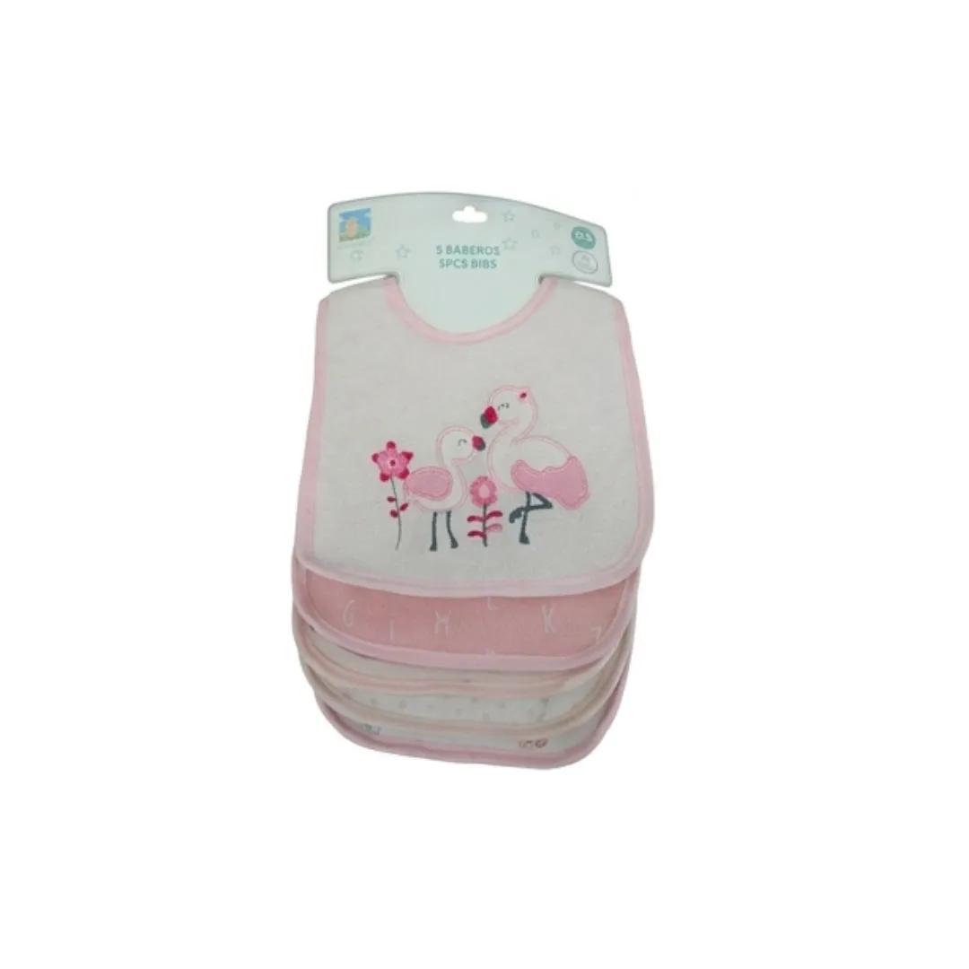 Lot de 5 Bavoirs pour Bébé Colorés