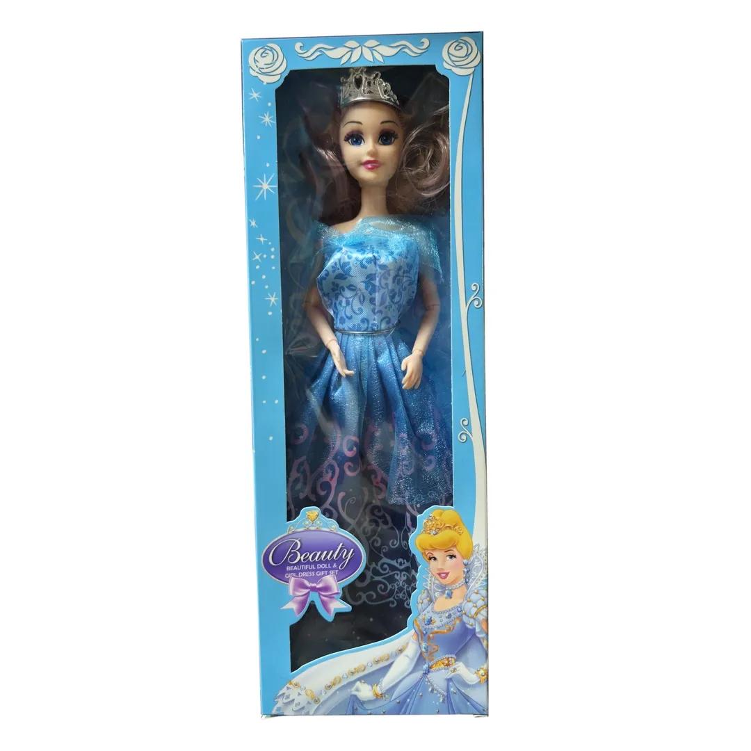 Poupée Princesse en Robe Bleue