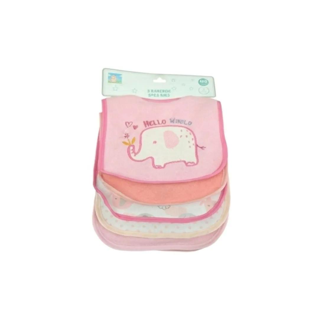 Serviettes bébé éléphant – Lot de 3